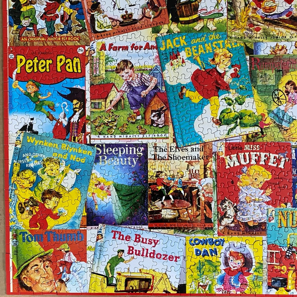 Vintage Fairy Tales Jigsaw Puzzle 1000 Piece White Mountain Complete - Picture 6 of 13